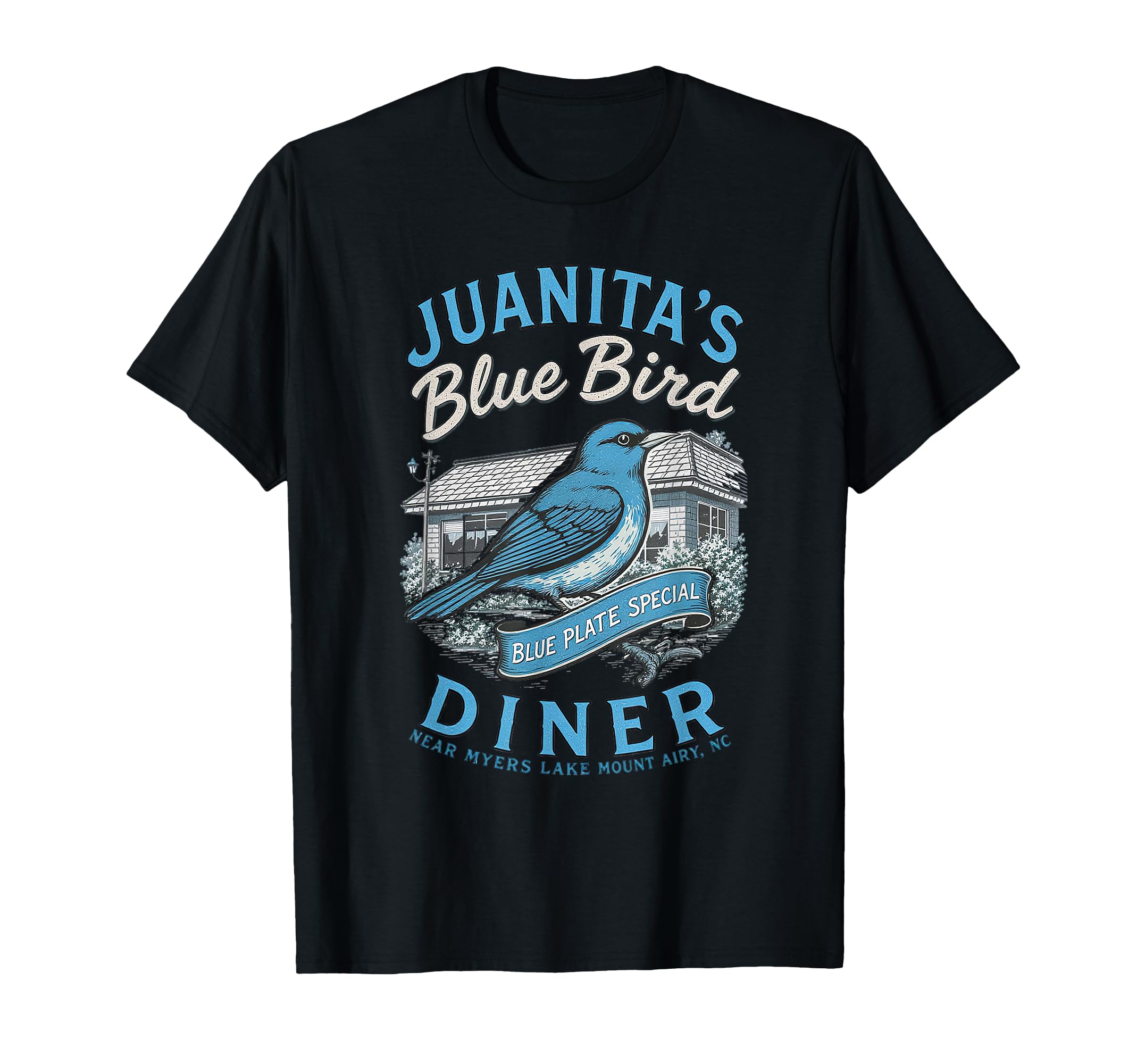 Juanitas Blue Bird Diner Tv Fans T-Shirt - Aesthetic Graphic Unisex - T-Shirt, Sweatshirt, Hoodie
