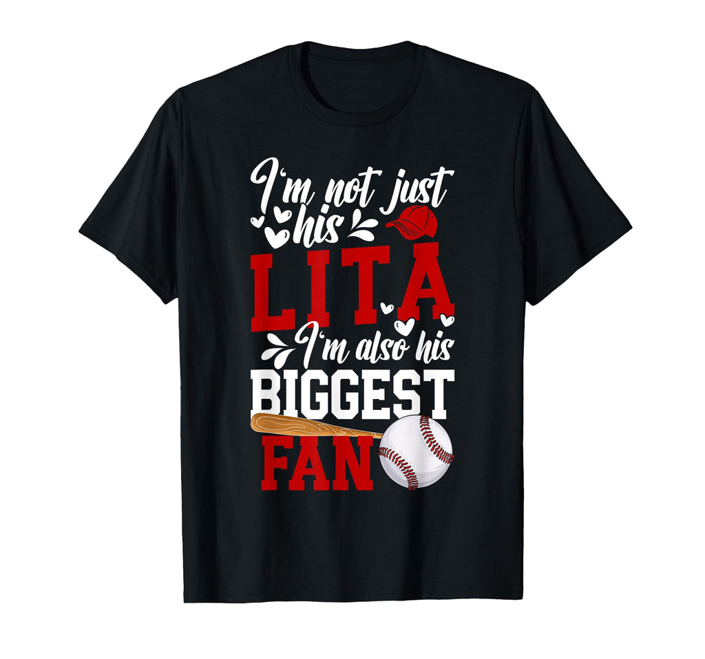 His Biggest Fan Baseball Lita Baseball T-Shirt - Graphic Print Unisex - T-Shirt, Sweatshirt, Hoodie