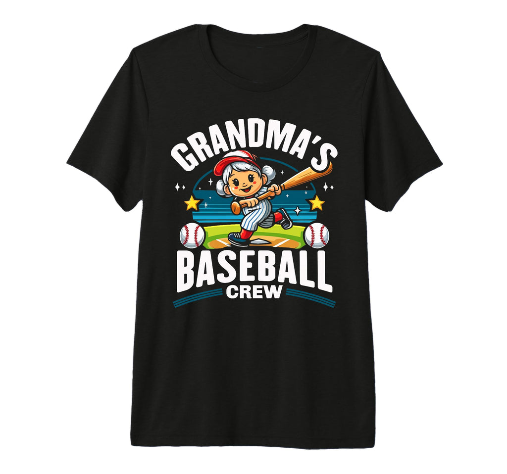 Baseball Grandma Grandmother T-Shirt - Fun Novelty Design for Adults - T-Shirt, Sweatshirt, Hoodie