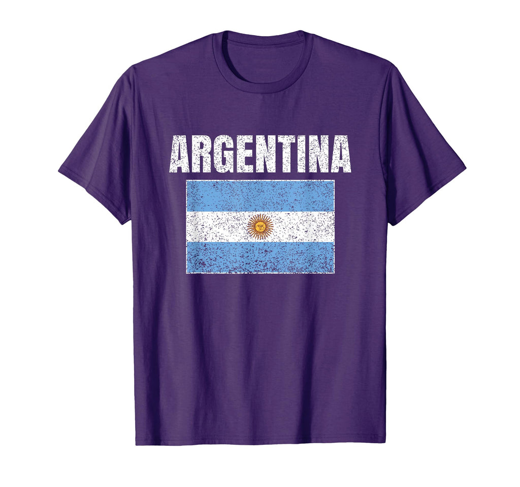 Argentinian Flag Argentina Map T-Shirt - Casual Everyday Wear for Adults - T-Shirt, Sweatshirt, Hoodie