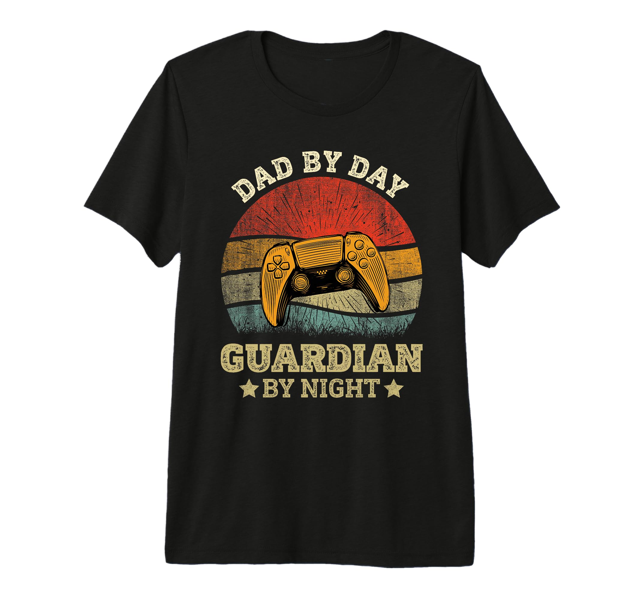 Dad Day Guardian Night Gaming Gamer T-Shirt - Graphic Print Men Women - T-Shirt, Sweatshirt, Hoodie