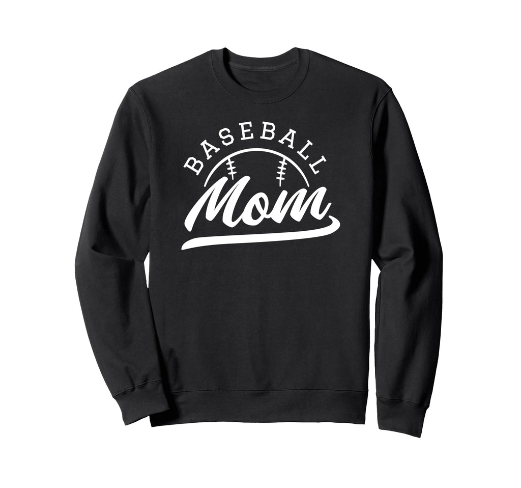 Baseball Mom Funny Baseball Sweatshirt - Minimalist Print Men Women - T-Shirt, Sweatshirt, Hoodie