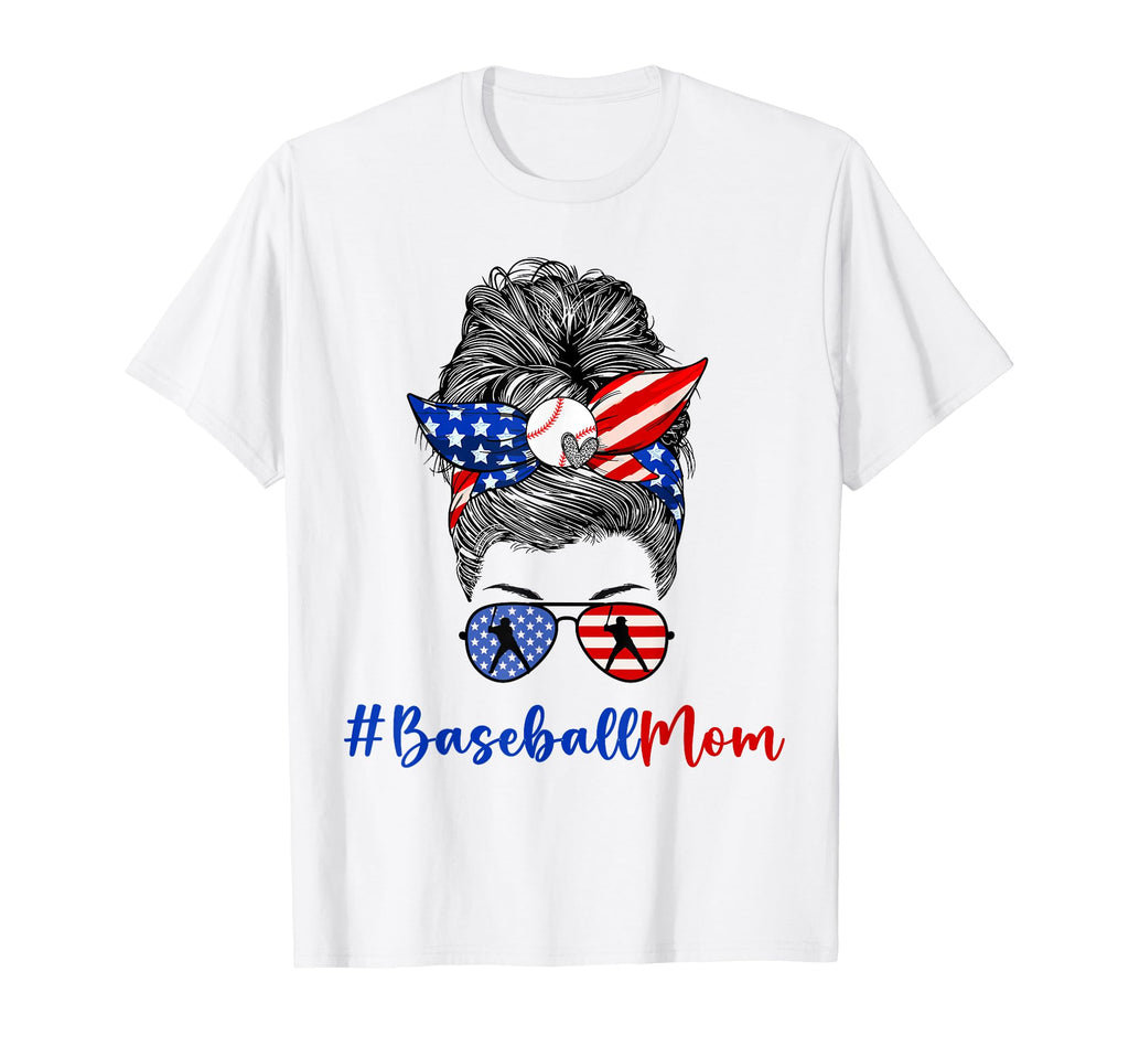 Baseball Mom Baseball Player Mom Mothers T-Shirt - Graphic Print Men Women - T-Shirt, Sweatshirt, Hoodie