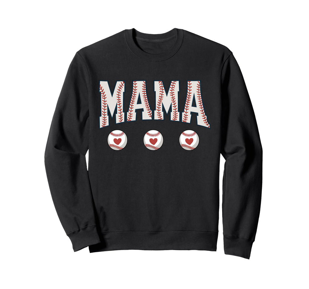 Coquette American Baseball Mom Mama Sweatshirt - Graphic Print Unisex - T-Shirt, Sweatshirt, Hoodie