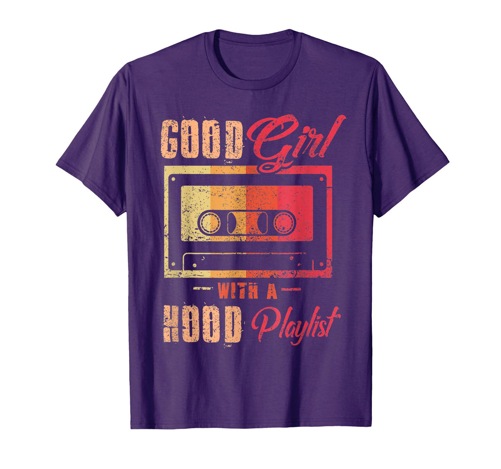 Good Hood Playlist Cassette Tape Funny T-Shirt - Graphic Print Men Women - T-Shirt, Sweatshirt, Hoodie