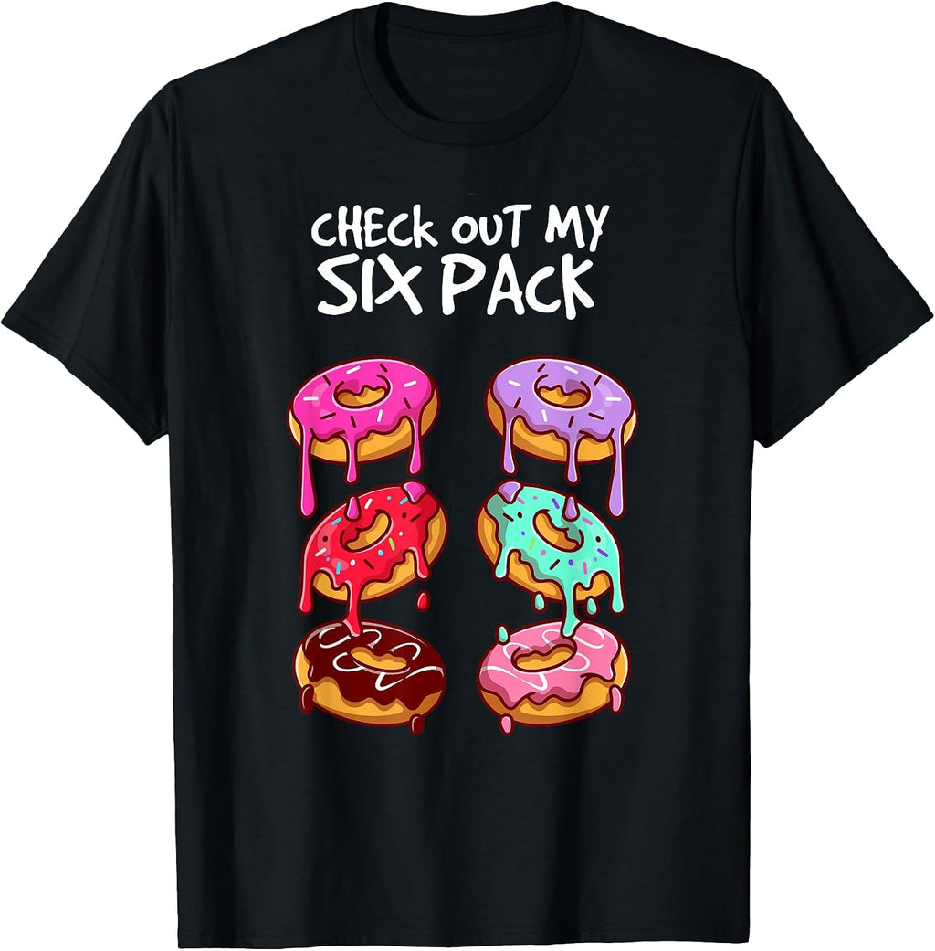 Check out my six pack Foodie Donut - Adult & Kids T-Shirts, Sweatshirts & Hoodies apparel design preview 1