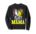 Ball Mama Softball Baseball Mom Sweatshirt - Minimalist Print Unisex - T-Shirt, Sweatshirt, Hoodie