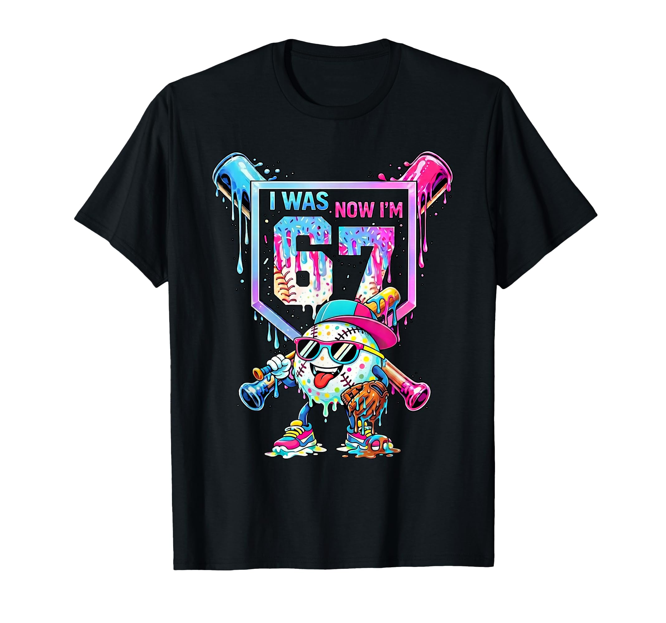 I Was 6 Now Im 7 7Th Birthday T-Shirt - Fun Novelty Design for Adults - T-Shirt, Sweatshirt, Hoodie