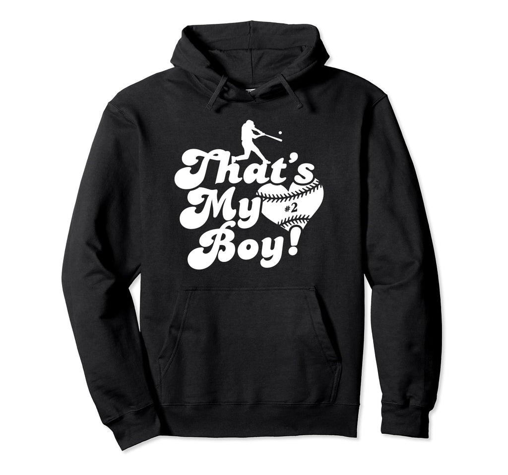 Thats My 2 Baseball Mom Baseball Dad Hoodie - Trendy Graphic Men Women - T-Shirt, Sweatshirt, Hoodie