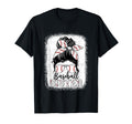Baseball Sister Messy Bun Glasses T-Shirt - Minimalist Print Men Women - T-Shirt, Sweatshirt, Hoodie