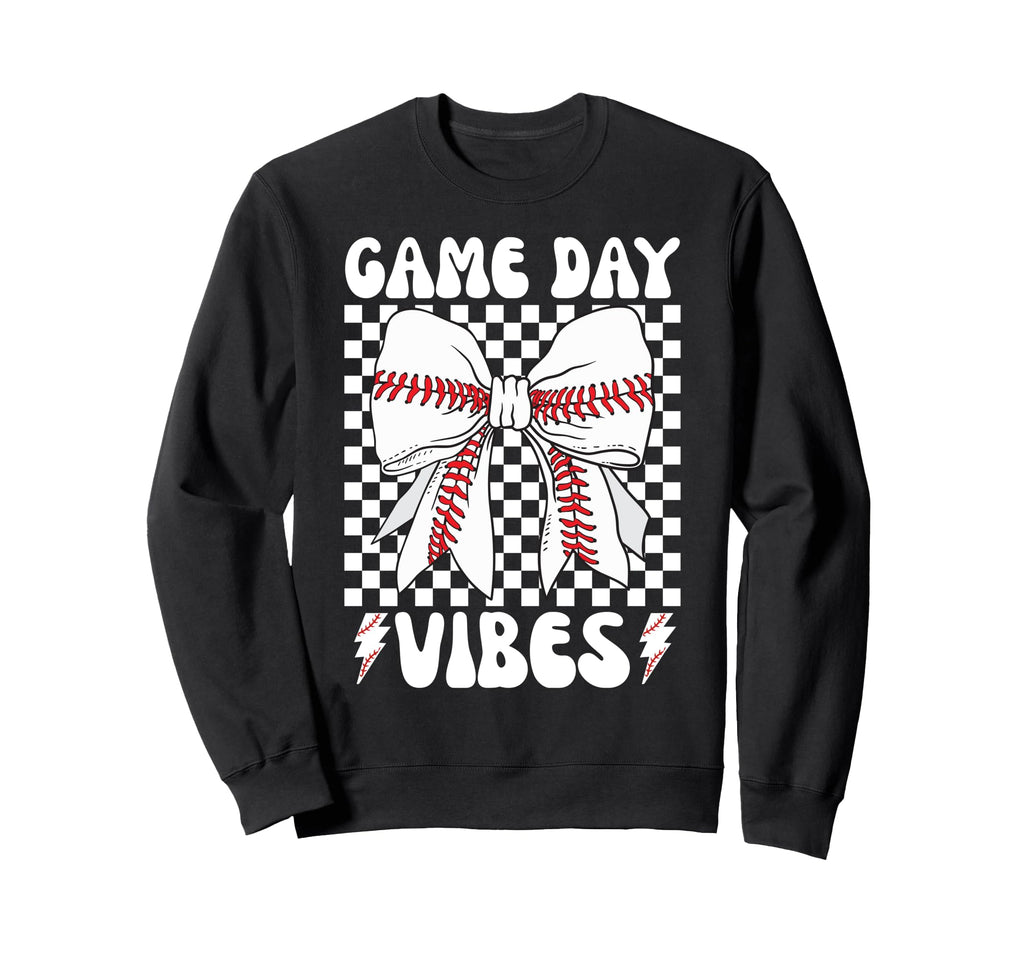 Game Day Vibes Coquette Bow Sweatshirt - Streetwear Style for Adults - T-Shirt, Sweatshirt, Hoodie
