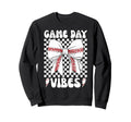 Game Day Vibes Coquette Bow Sweatshirt - Streetwear Style for Adults - T-Shirt, Sweatshirt, Hoodie