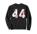 Baseball 44 Jersey Number Sweatshirt - Unique Graphic Unisex - T-Shirt, Sweatshirt, Hoodie