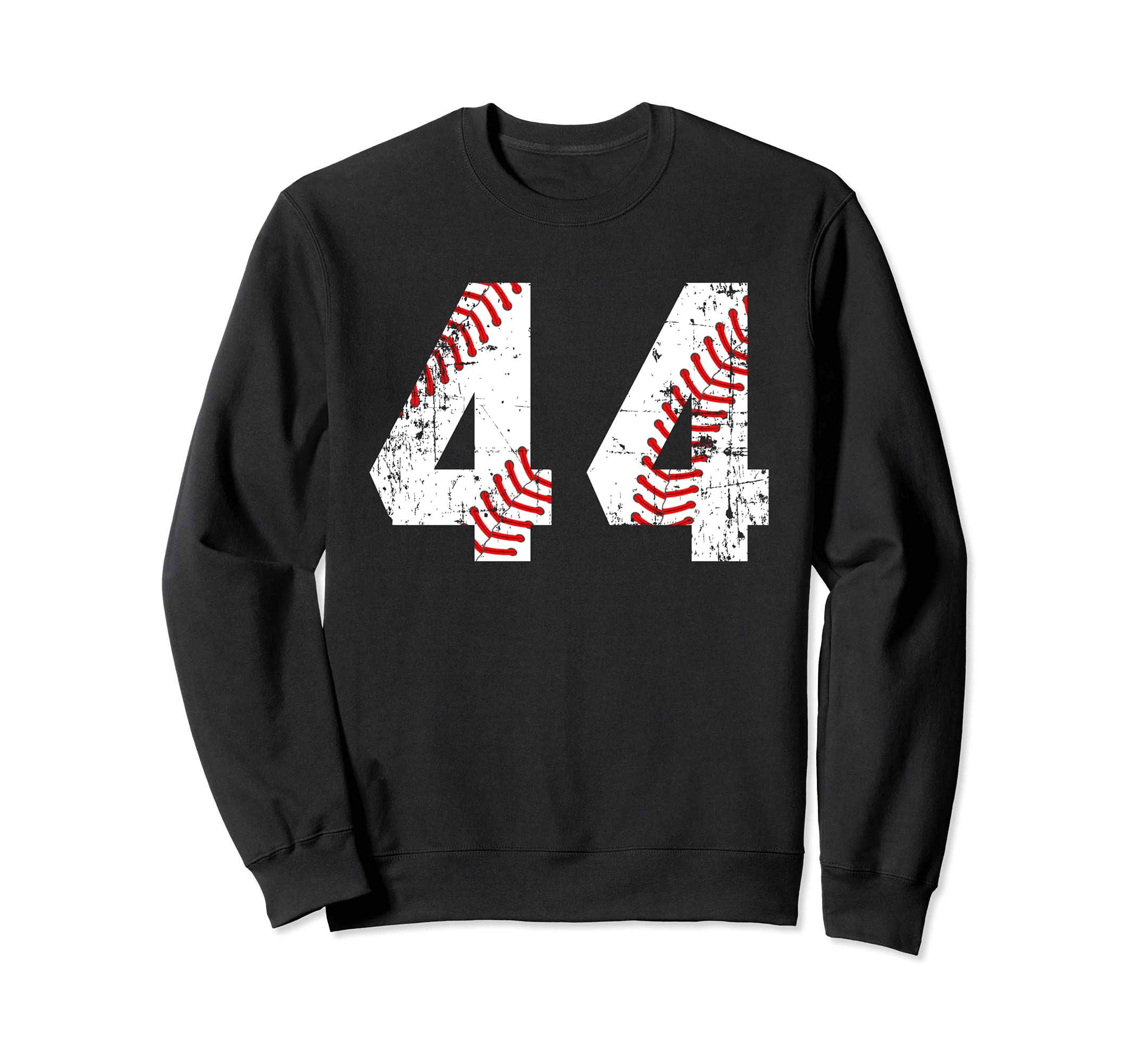Baseball 44 Jersey Number Sweatshirt - Unique Graphic Unisex - T-Shirt, Sweatshirt, Hoodie