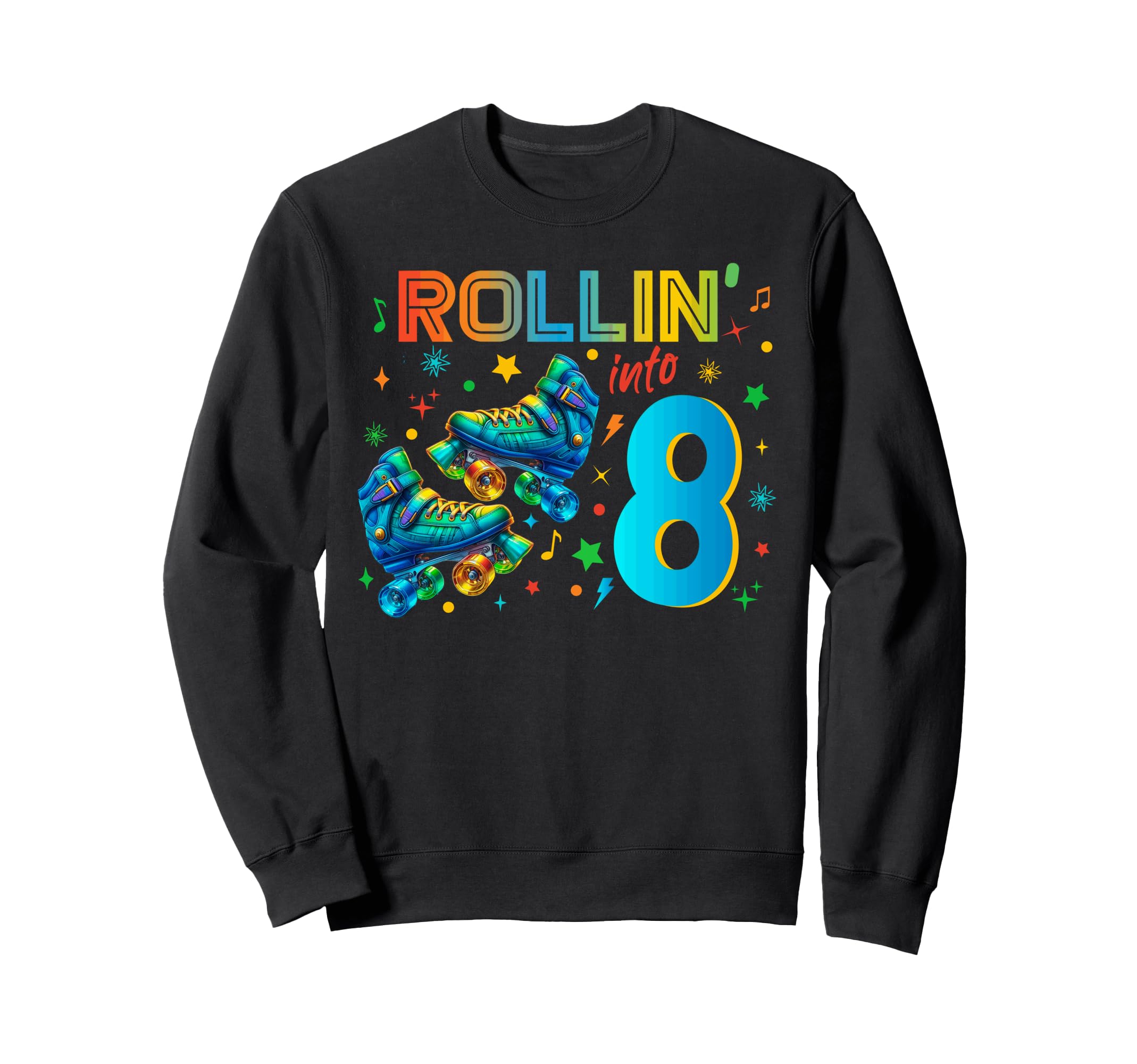 Roller Skates Birthday Skating Hoodie - Casual Everyday Wear Men Women - T-Shirt, Sweatshirt, Hoodie