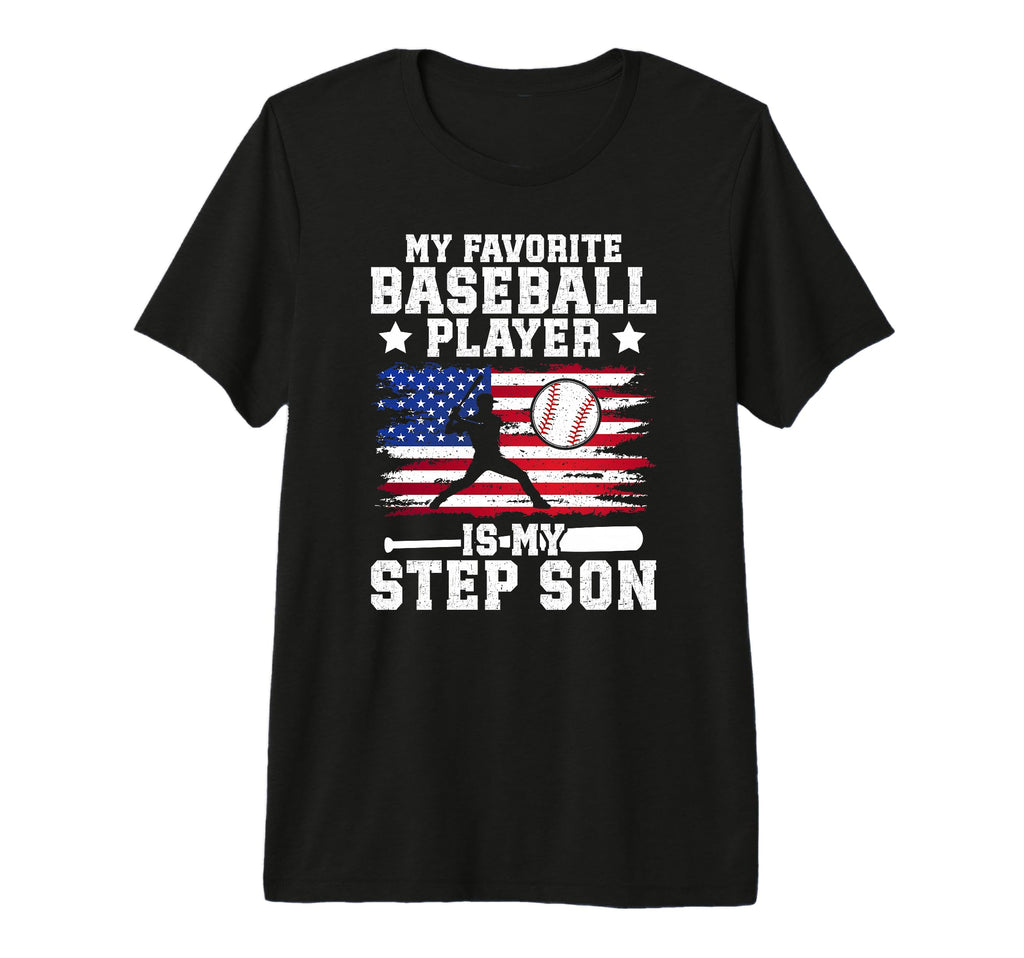 Mens Proud Baseball Step Dad Baseball T-Shirt - Trendy Graphic Men Women - T-Shirt, Sweatshirt, Hoodie