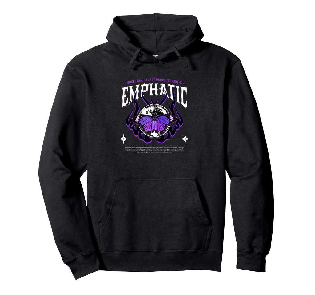 Butterfly Emphatic Y2K Grunge Hoodie - Aesthetic Graphic Men Women - T-Shirt, Sweatshirt, Hoodie