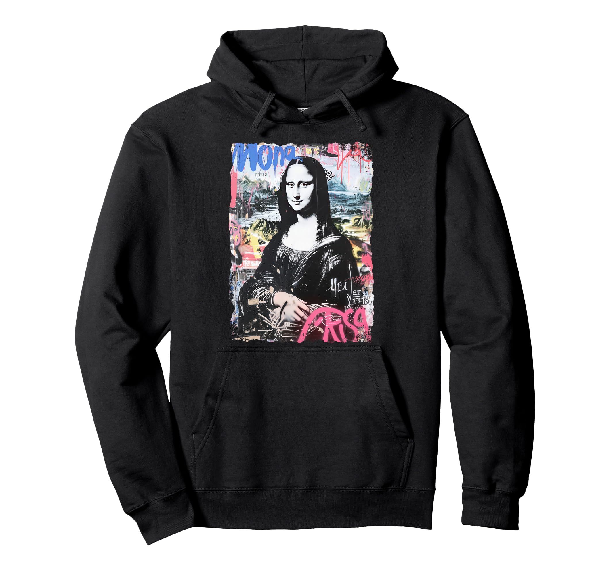 Mona Lisa Aesthetic Y2K Streetwear Hoodie - Aesthetic Graphic for Adults - T-Shirt, Sweatshirt, Hoodie