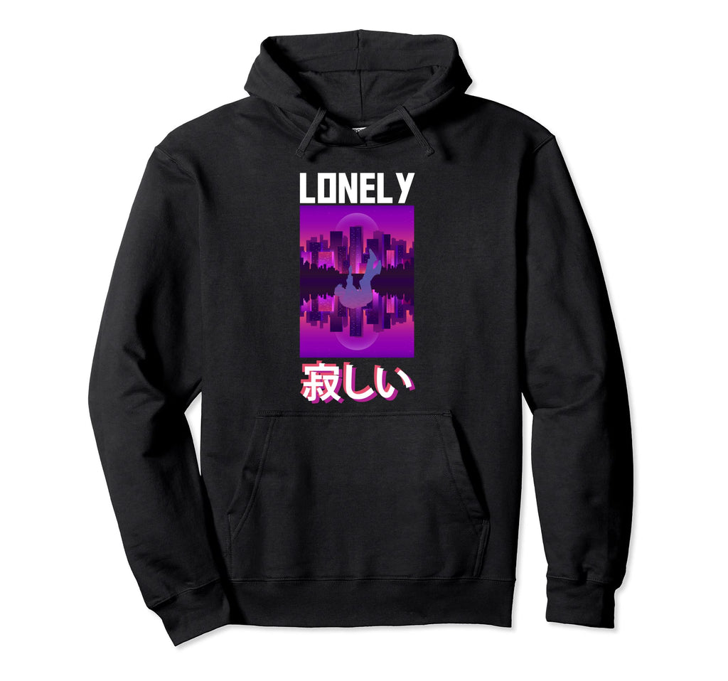 Lonely Aesthetic Vaporwave Hoodie - Unique Graphic for Adults - T-Shirt, Sweatshirt, Hoodie