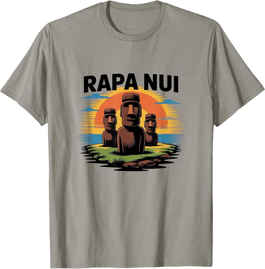 Rapa Nui Easter Island Moai Head Statues Merch - Adult & Kids T-Shirts, Sweatshirts & Hoodies apparel design preview 1
