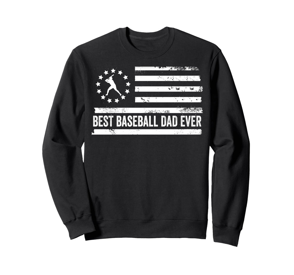 Baseball Coach Team Us American Flag Sweatshirt - Minimalist Print Unisex - T-Shirt, Sweatshirt, Hoodie