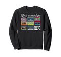 Old School Hip Hop Dj Mixtape Cassette Sweatshirt - Graphic Print Men Women - T-Shirt, Sweatshirt, Hoodie