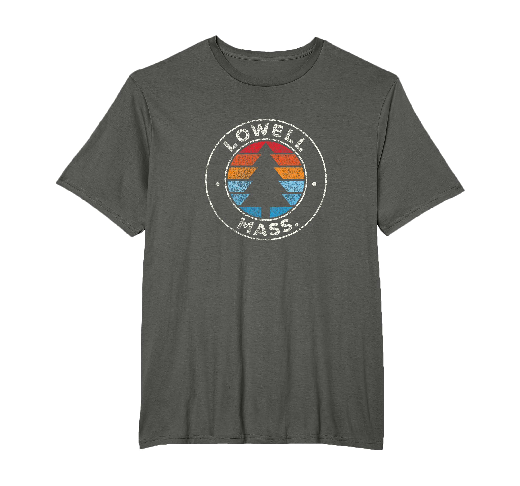 Lowell Massachusetts Ma 70S T-Shirt - Minimalist Print for Adults - T-Shirt, Sweatshirt, Hoodie
