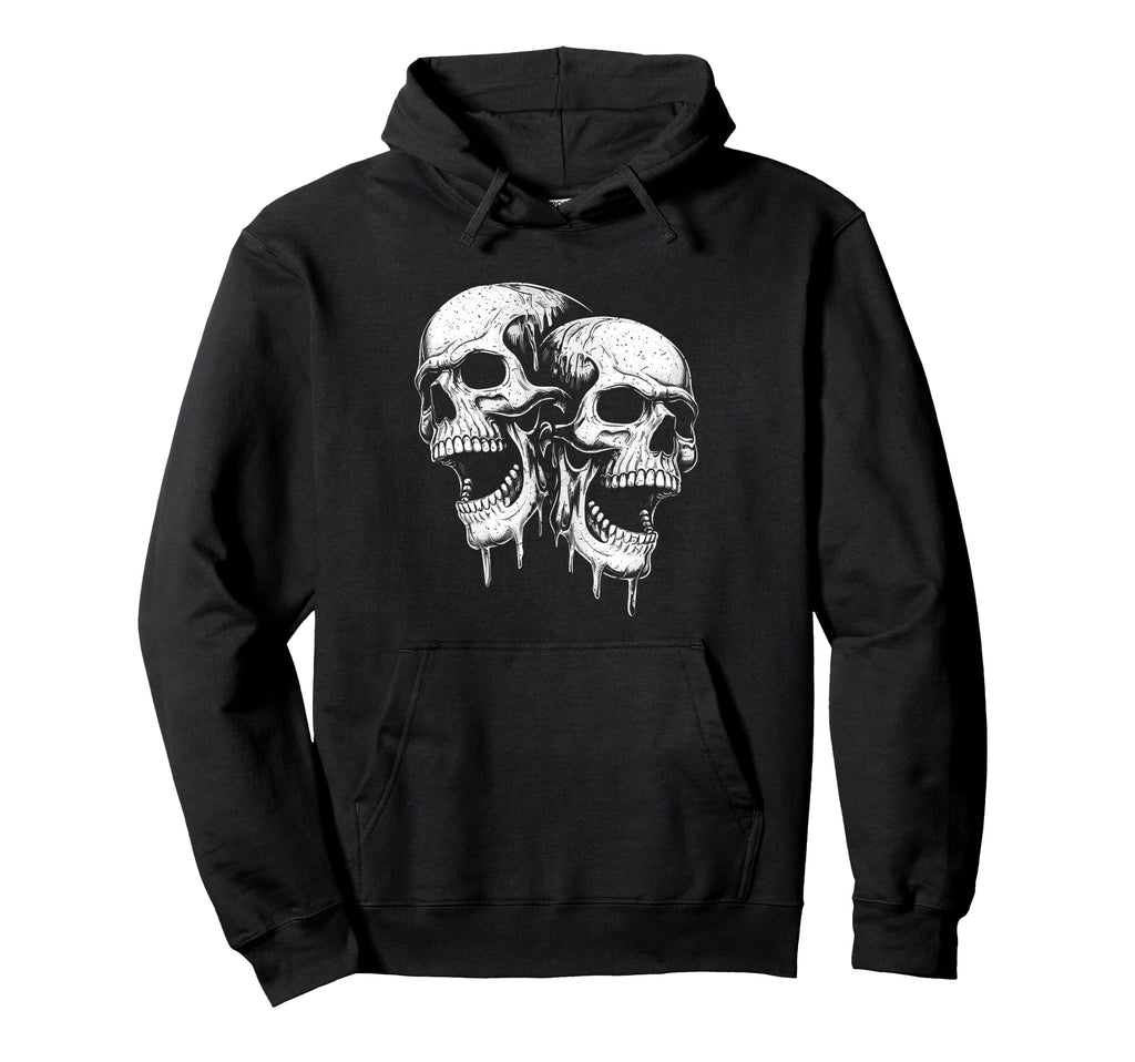 Screaming Skull Skulls Grunge 90S Hoodie - Aesthetic Graphic for Adults - T-Shirt, Sweatshirt, Hoodie