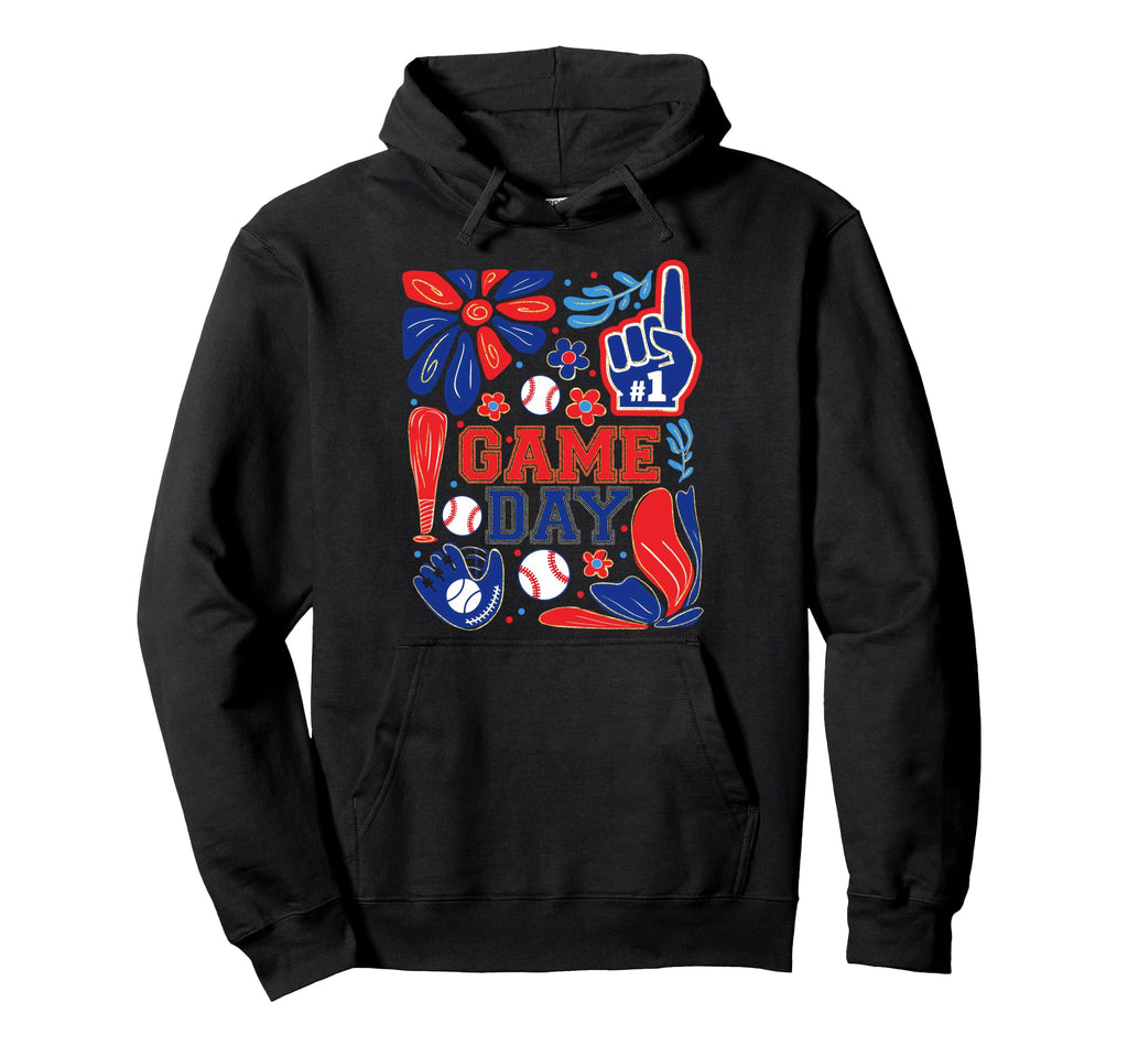 Game Day Baseball Life Softball Life Hoodie - Aesthetic Graphic Men Women - T-Shirt, Sweatshirt, Hoodie