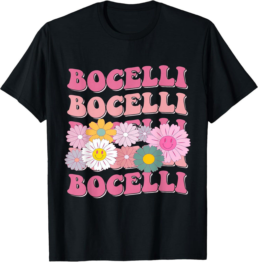 Girl Retro BOCELLI First Name Personalized Apparel - Adult & Kids T-Shirts, Sweatshirts & Hoodies apparel design preview 1