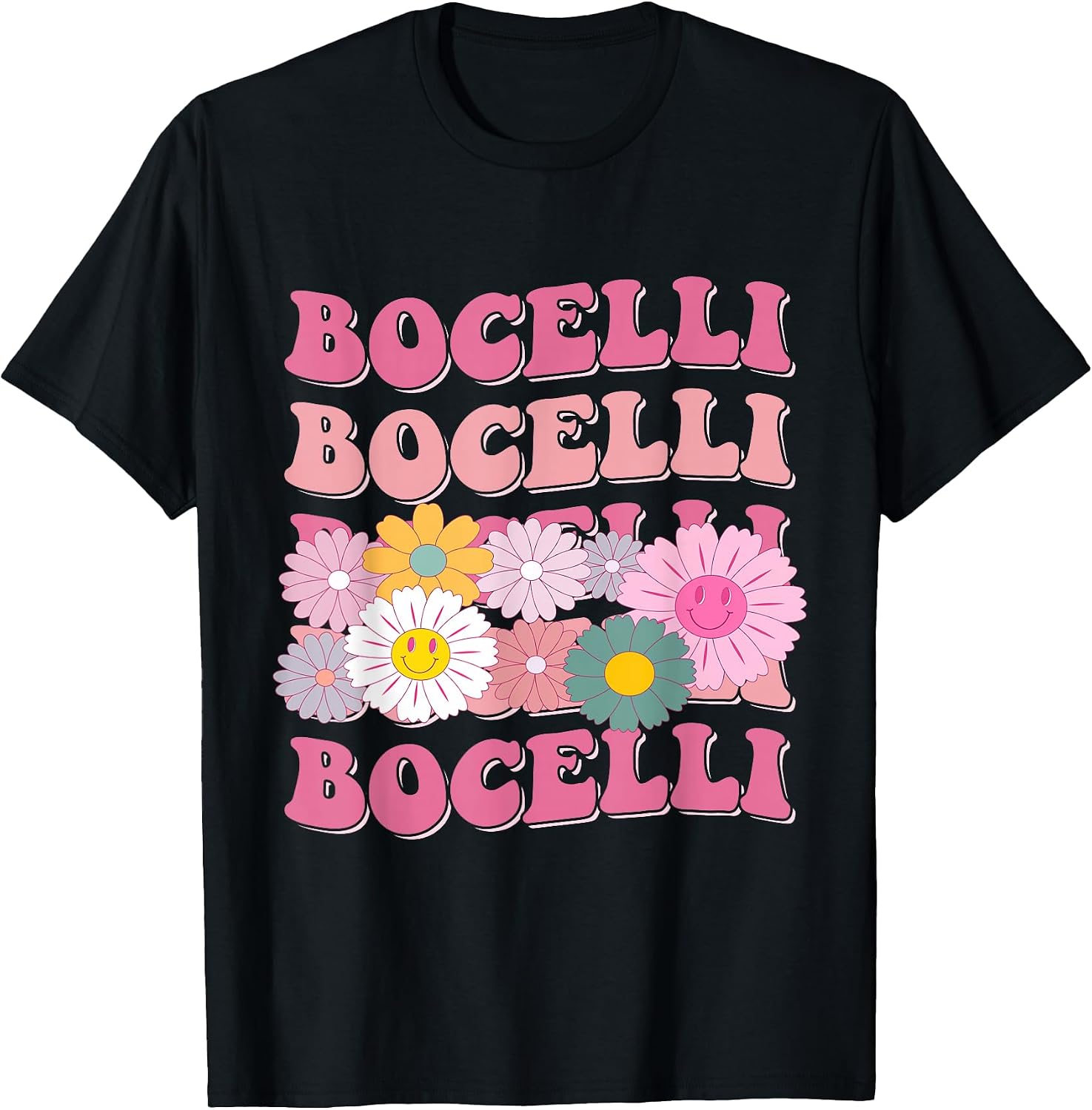 Girl Retro BOCELLI First Name Personalized Apparel - Adult & Kids T-Shirts, Sweatshirts & Hoodies apparel design preview 1