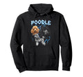 Poodle 90S Heavy Metal Dog Lover 80S Hoodie - Custom Art Print for Adults - T-Shirt, Sweatshirt, Hoodie