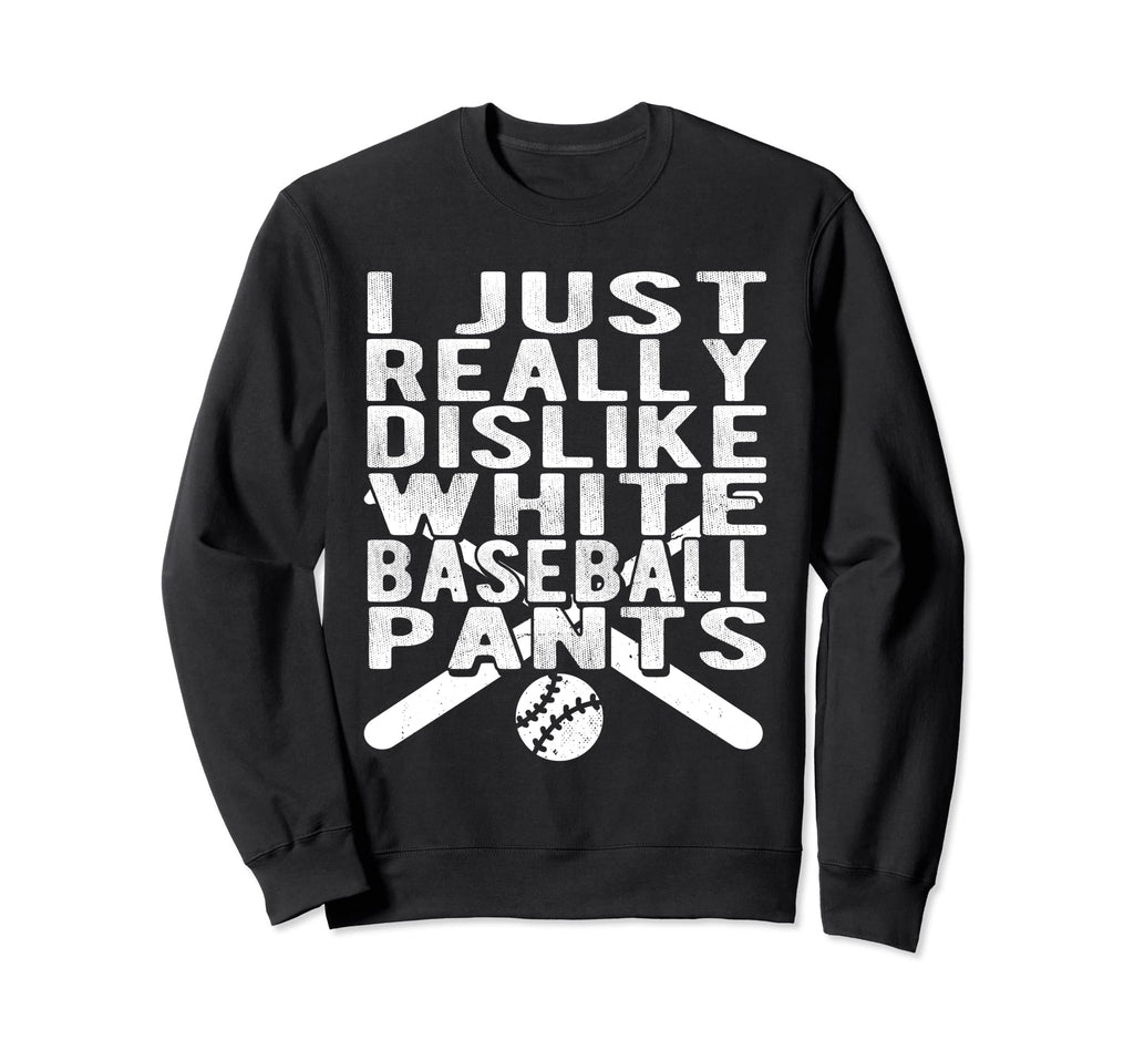 Baseball Mom White Baseball Sweatshirt - Fun Novelty Design Men Women - T-Shirt, Sweatshirt, Hoodie