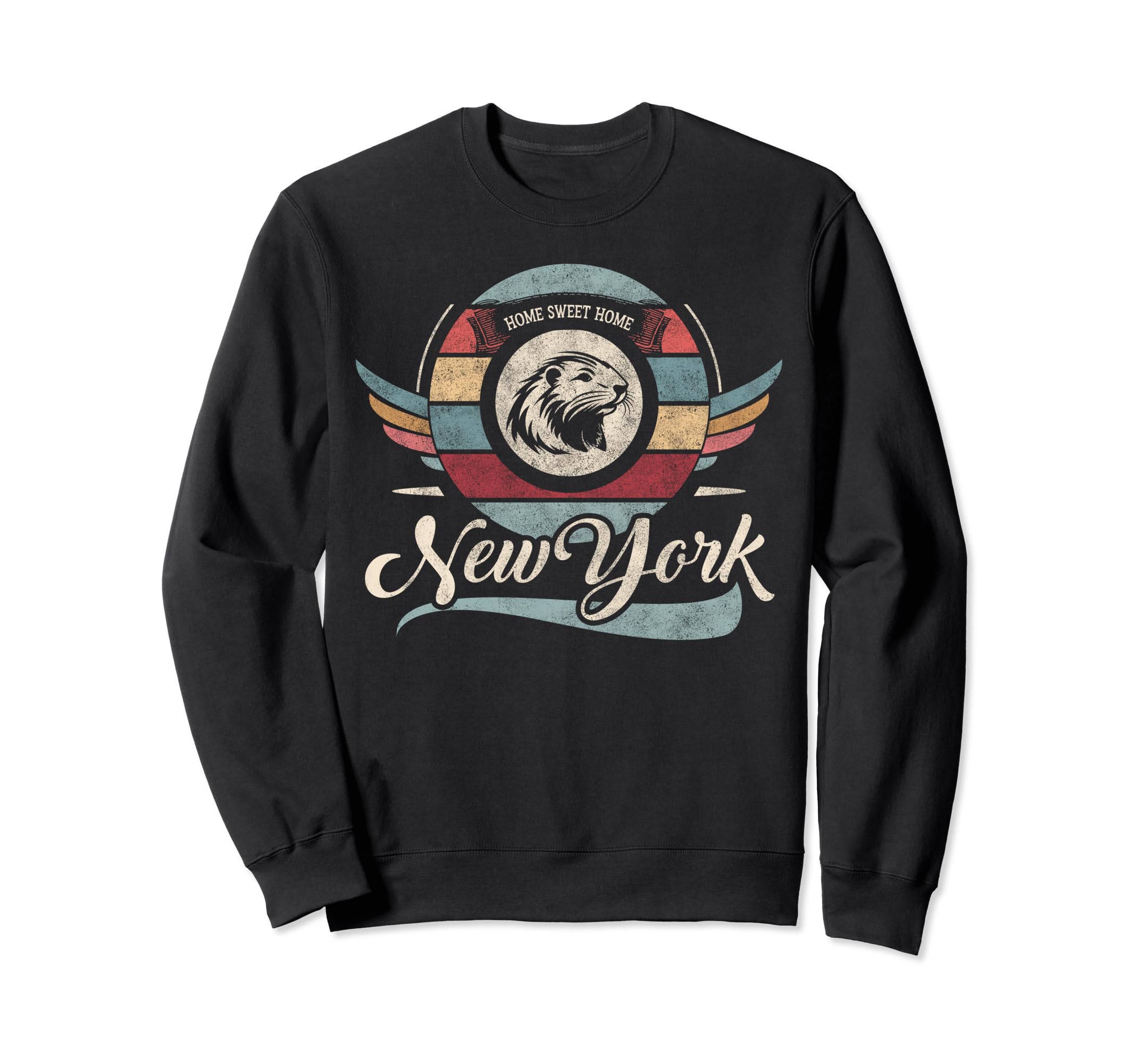 New York State Animal Beaver Sweet Sweatshirt - Trendy Graphic Men Women - T-Shirt, Sweatshirt, Hoodie