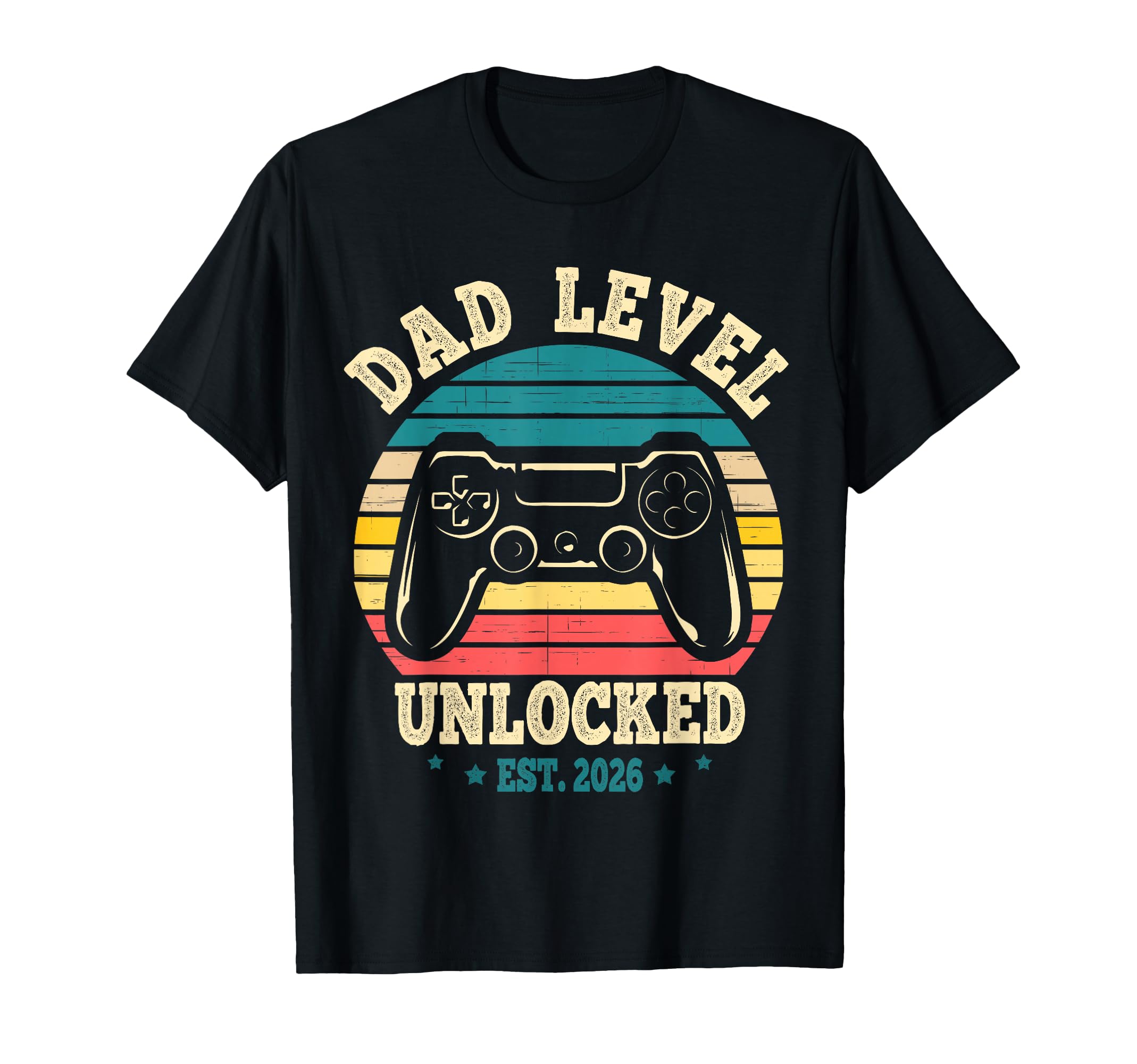 Dad Level Unlocked 2026 First Time T-Shirt - Aesthetic Graphic Men Women - T-Shirt, Sweatshirt, Hoodie
