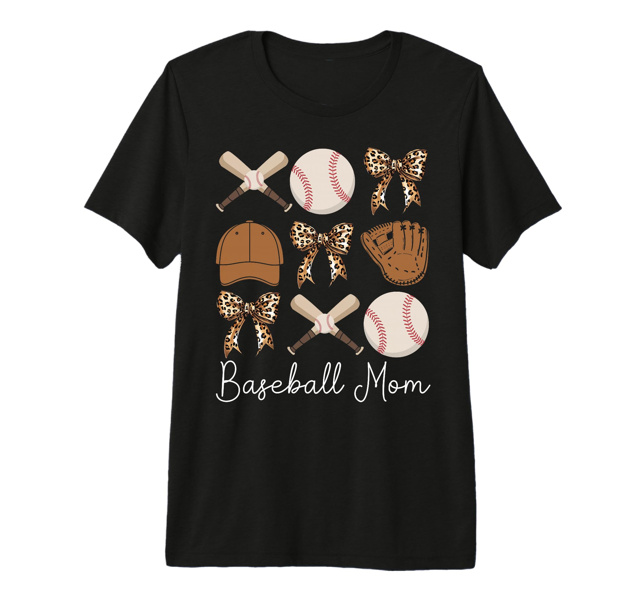 Baseball Mama Coquette Bow Baseball T-Shirt - Aesthetic Graphic for Adults - T-Shirt, Sweatshirt, Hoodie