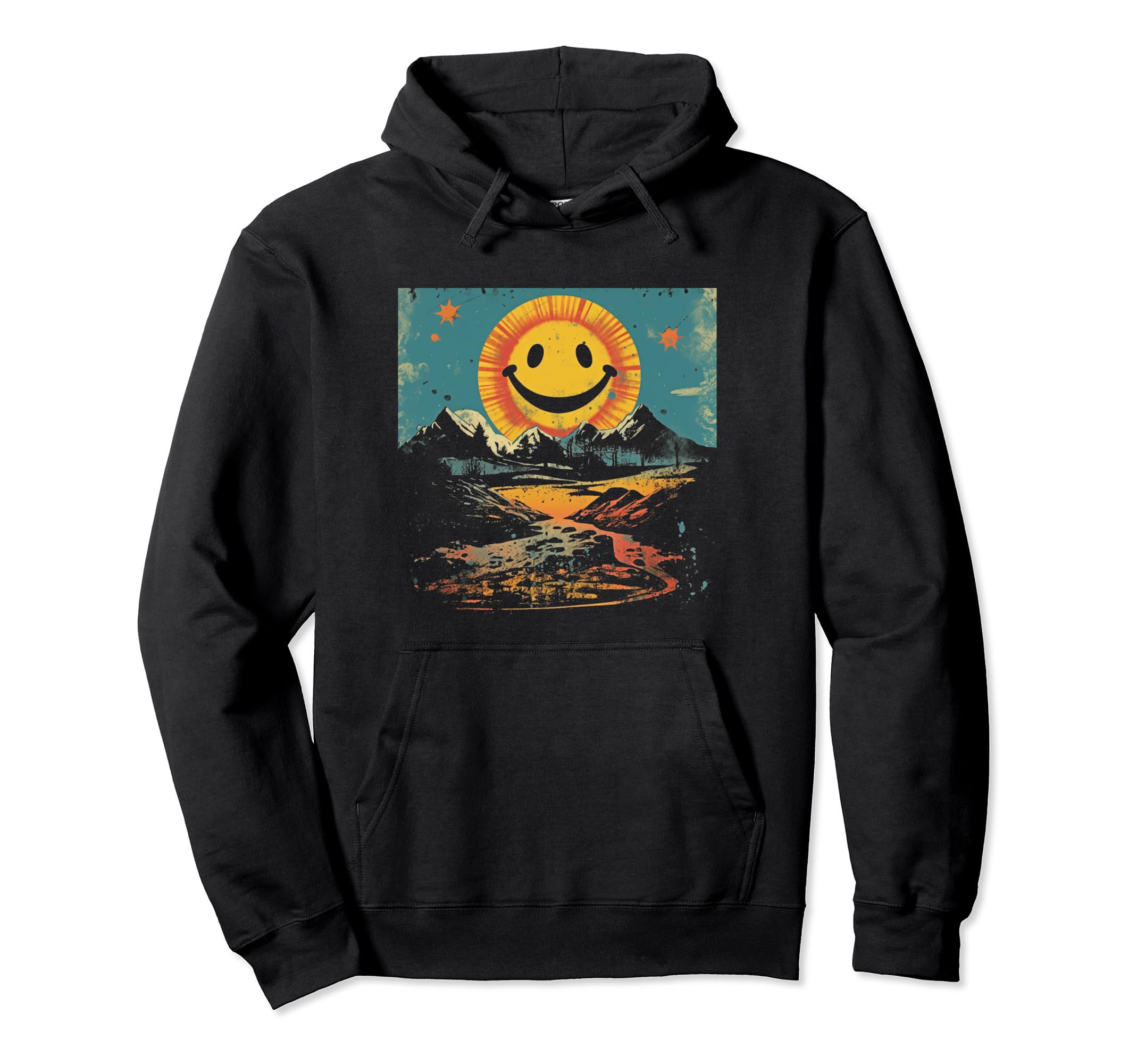 Sun Boho Groovy Sunshine Grunge 3 Hoodie - Custom Art Print Men Women - T-Shirt, Sweatshirt, Hoodie