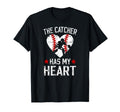 Proud Baseball Catcher Mom Baseball T-Shirt - Minimalist Print for Adults - T-Shirt, Sweatshirt, Hoodie