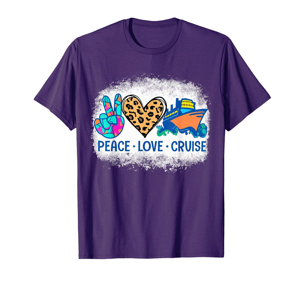 Peace Love Cruise Trip 2023 Trip Cruising T-Shirt - Trendy Graphic Unisex - T-Shirt, Sweatshirt, Hoodie