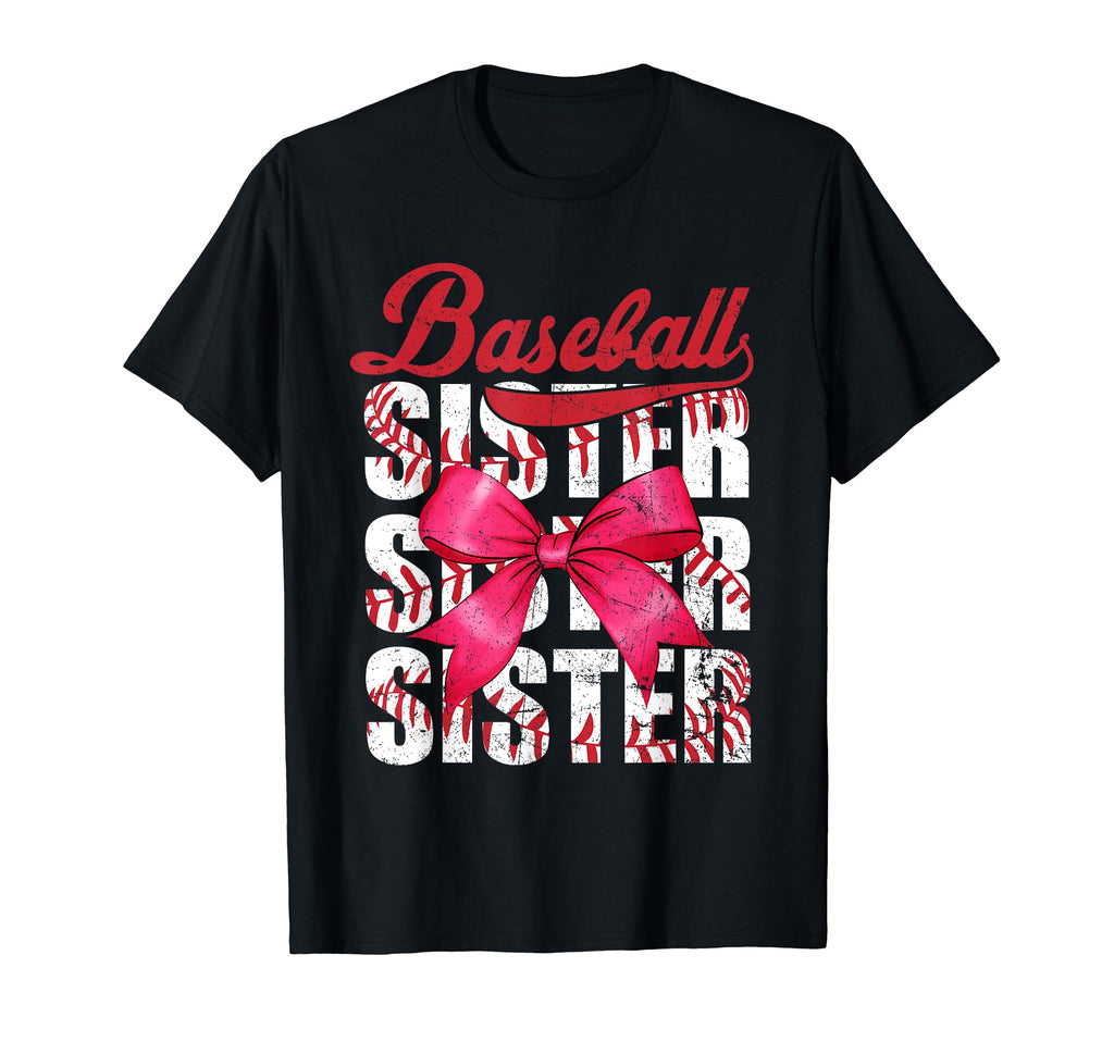 Baseball Sister Funny Baseball Life T-Shirt - Aesthetic Graphic Unisex - T-Shirt, Sweatshirt, Hoodie