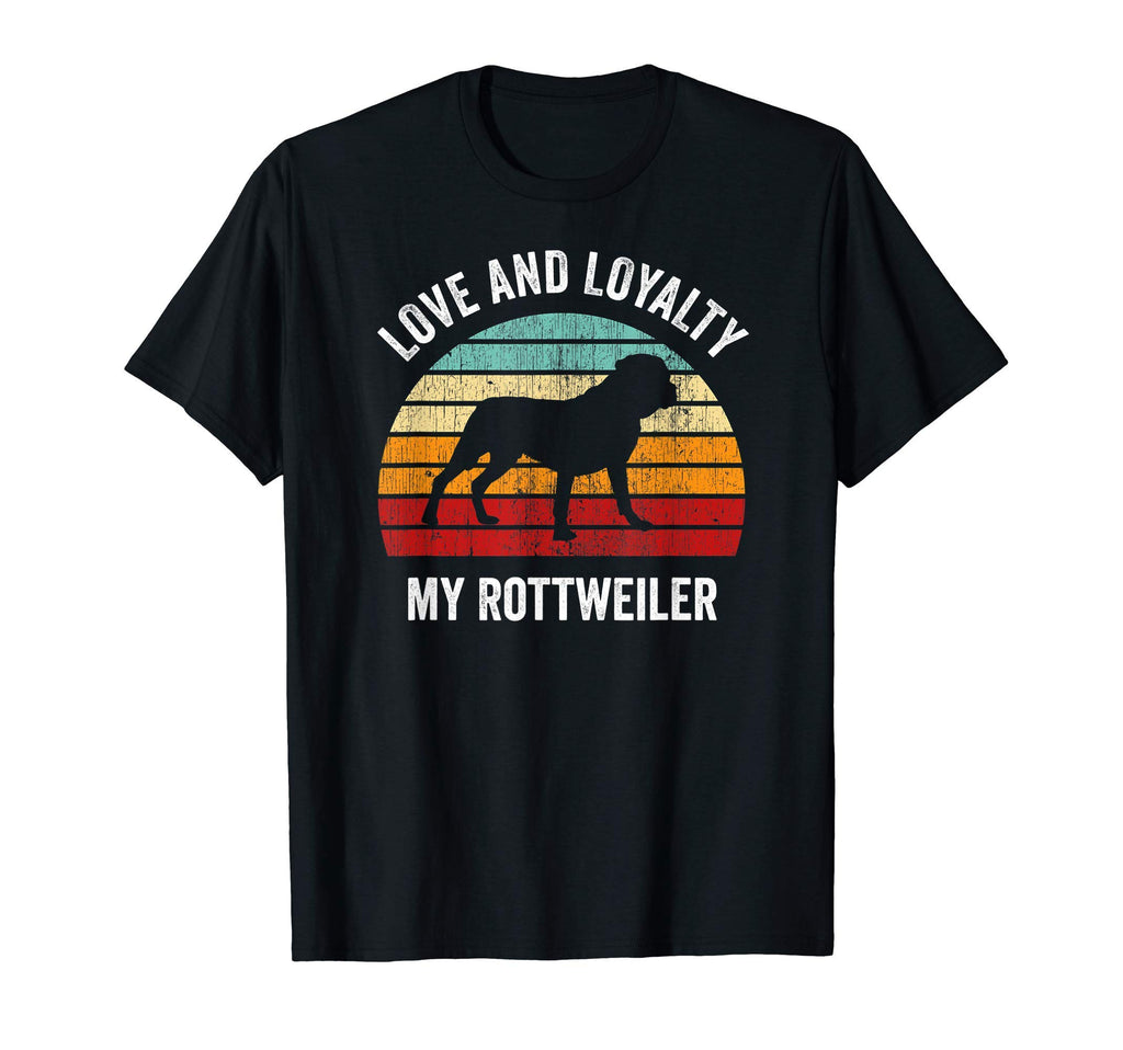 Love And Loyalty My Rottweiler Sunset T-Shirt - Custom Art Print Men Women - T-Shirt, Sweatshirt, Hoodie