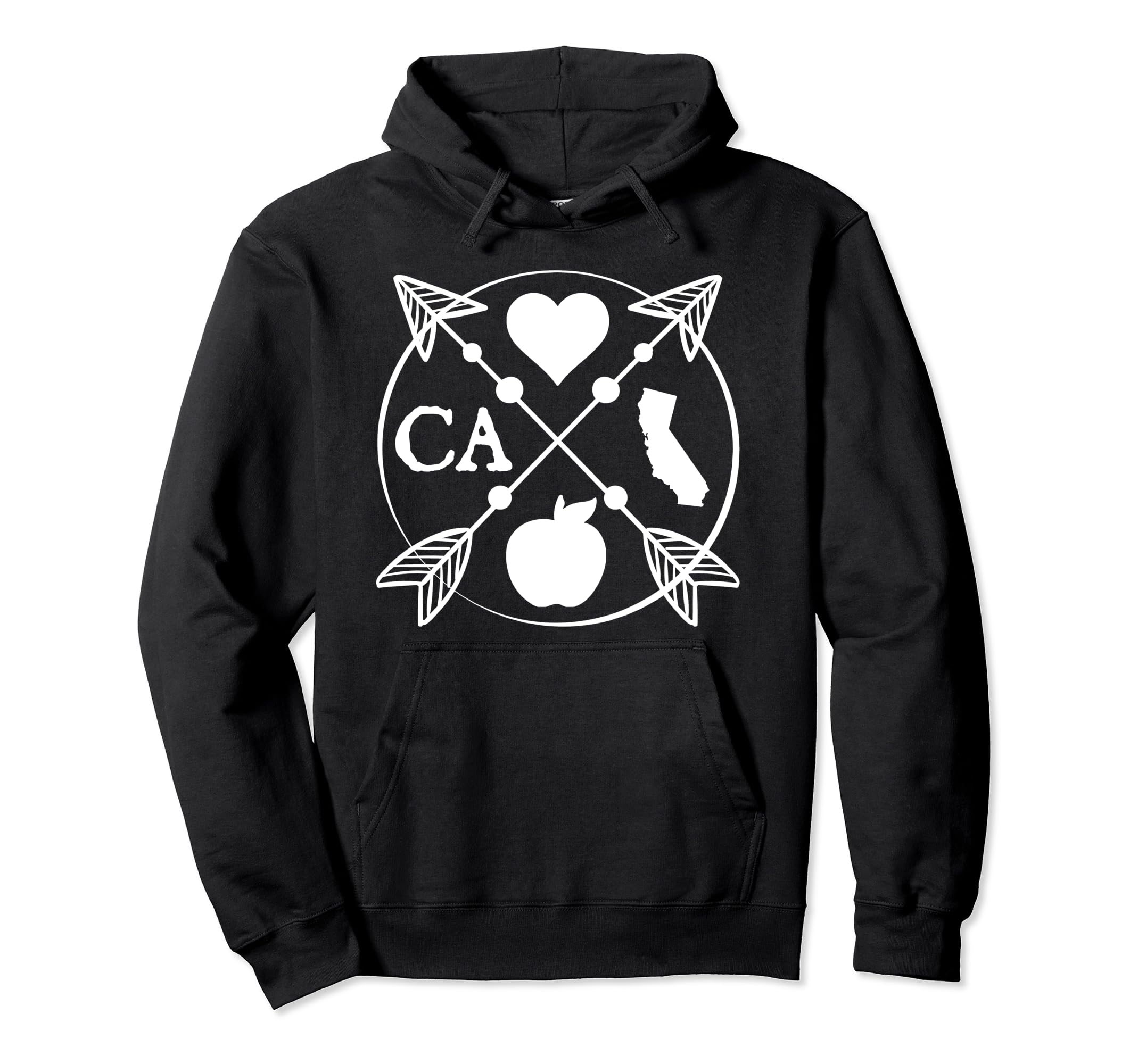 California Arrow Home State Teacher Hoodie - Minimalist Print Men Women - T-Shirt, Sweatshirt, Hoodie
