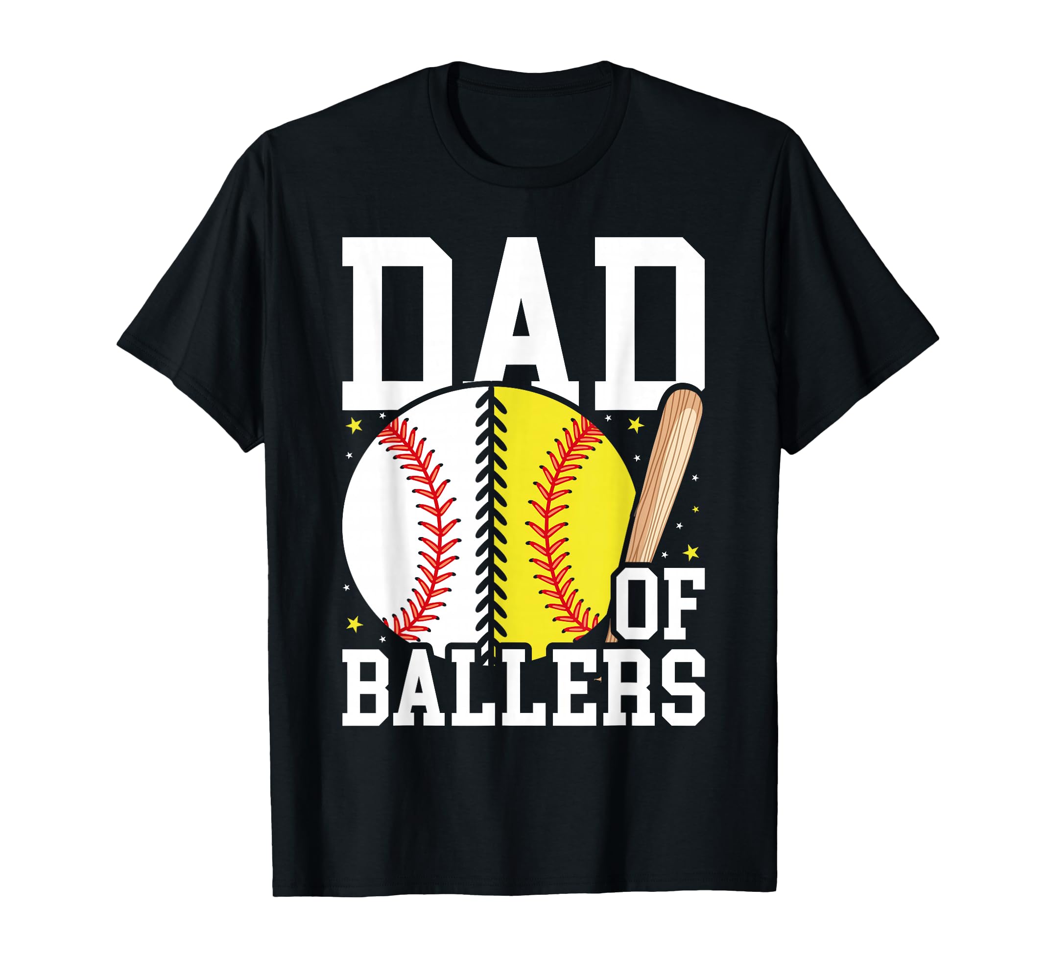 Dad Ballers Funny Baseball Funny Dad T-Shirt - Novelty Apparel Unisex - T-Shirt, Sweatshirt, Hoodie