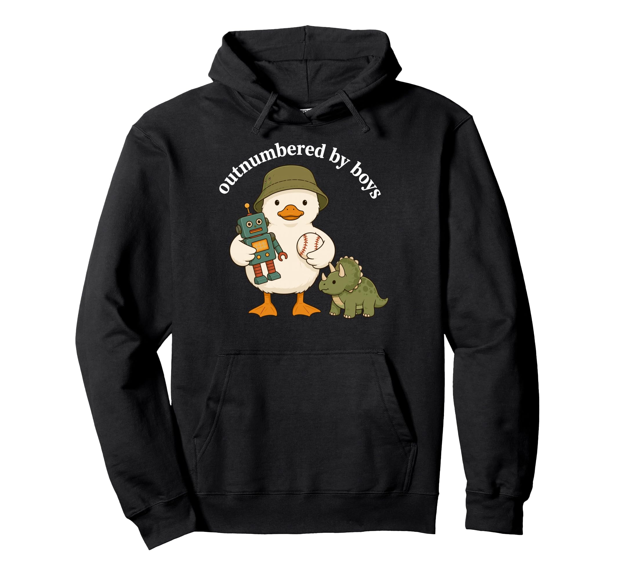 Outnumbered Funny Mom Mama Mom Life Hoodie - Custom Art Print Unisex - T-Shirt, Sweatshirt, Hoodie