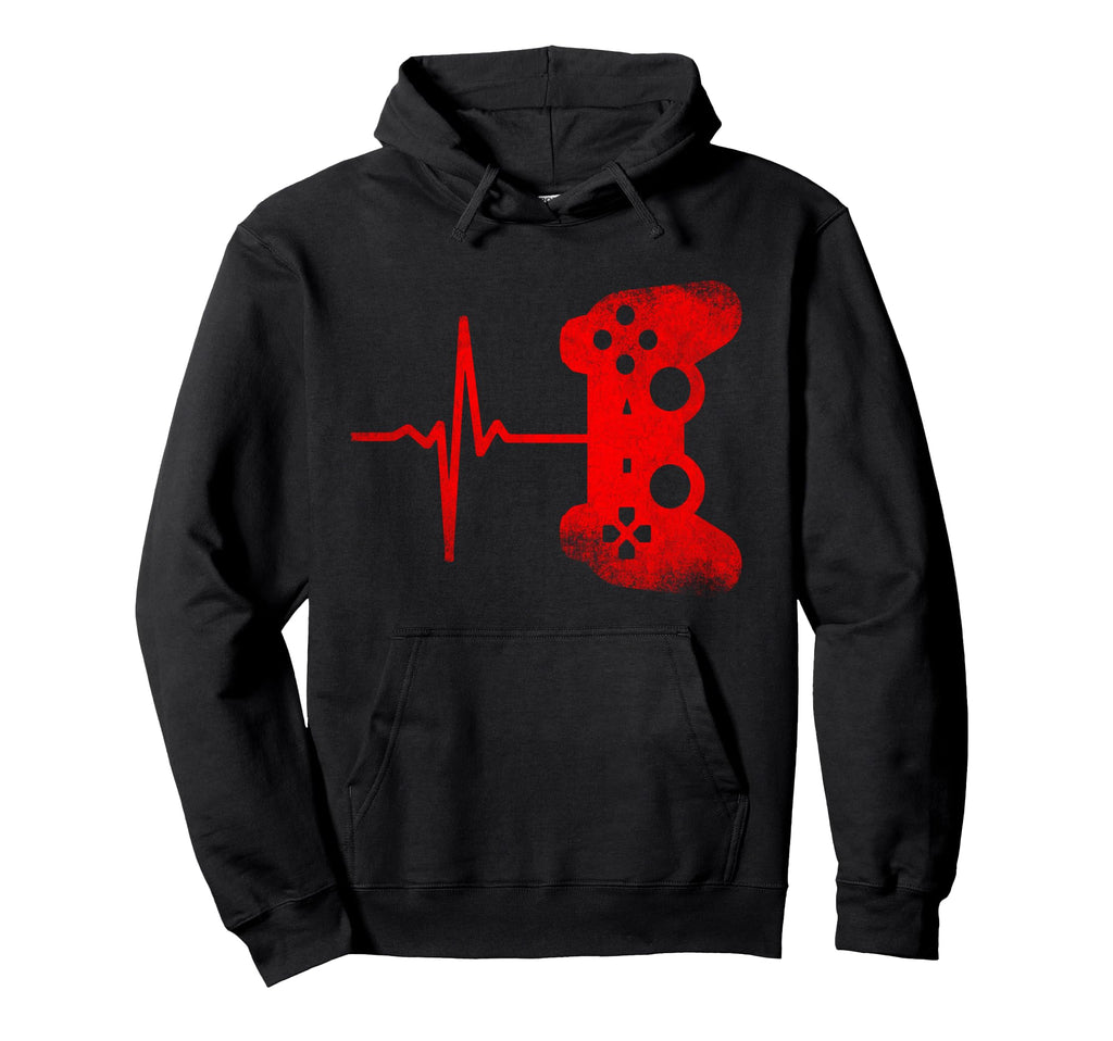 Gamer Heartbeat Video Games Gaming Hoodie - Casual Everyday Wear Unisex - T-Shirt, Sweatshirt, Hoodie