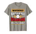 Funny Warning Baseball Grandma Will T-Shirt - Streetwear Style for Adults - T-Shirt, Sweatshirt, Hoodie