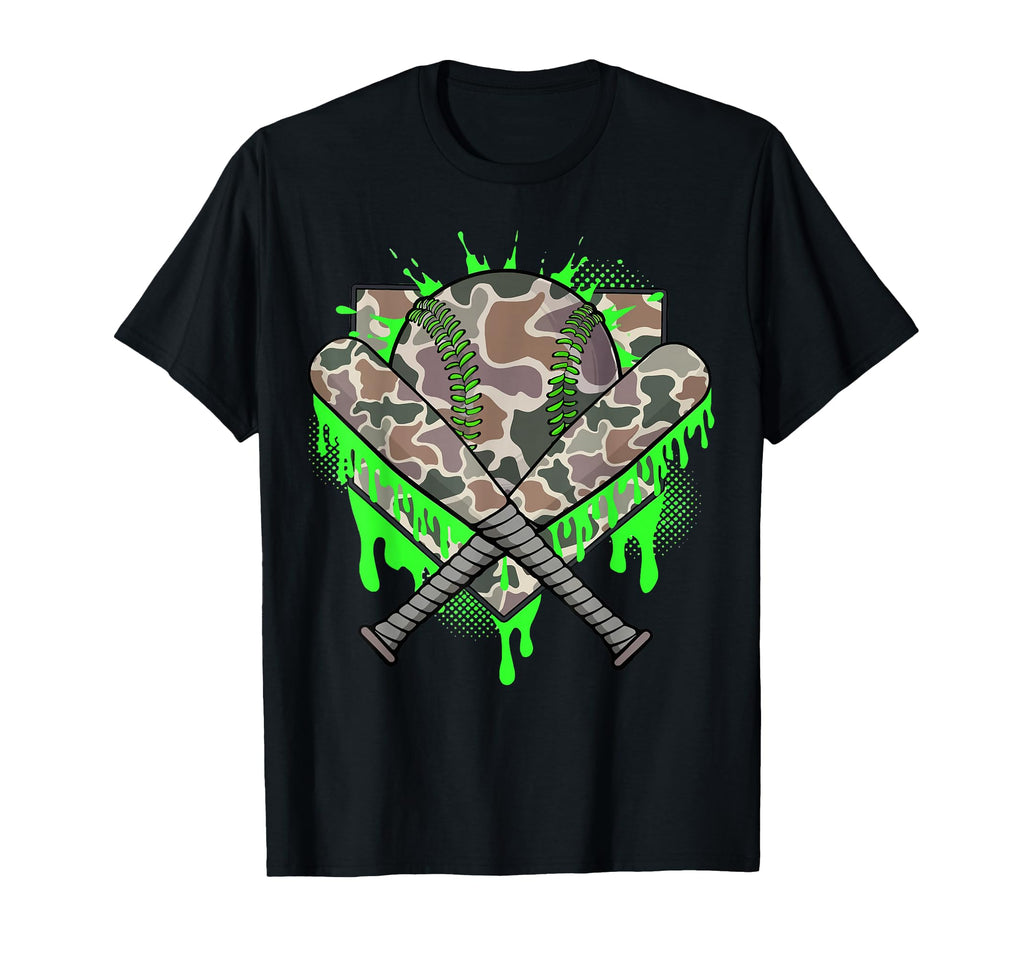 Baseball Drip Ice Cream Dripping T-Shirt - Casual Everyday Wear Men Women - T-Shirt, Sweatshirt, Hoodie