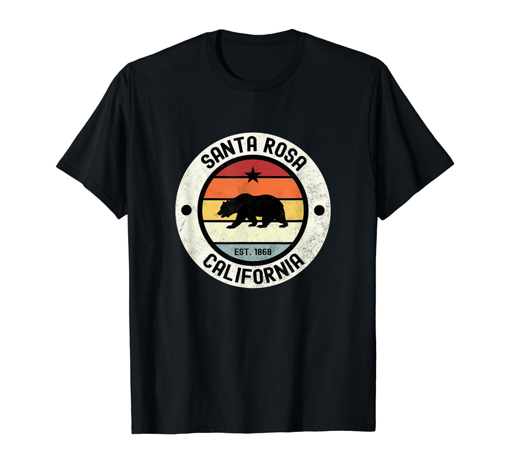 Santa Rosa California T-Shirt - Custom Art Print Men Women - T-Shirt, Sweatshirt, Hoodie
