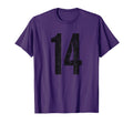 Number 14 Distressed Fourteen T-Shirt - Aesthetic Graphic for Adults - T-Shirt, Sweatshirt, Hoodie