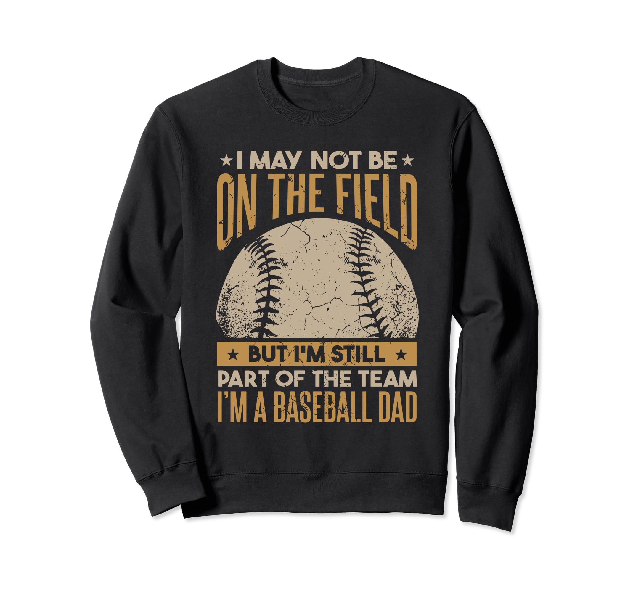 Baseball Dad Funny Baseball Father Sweatshirt - Custom Art Print for Adults - T-Shirt, Sweatshirt, Hoodie